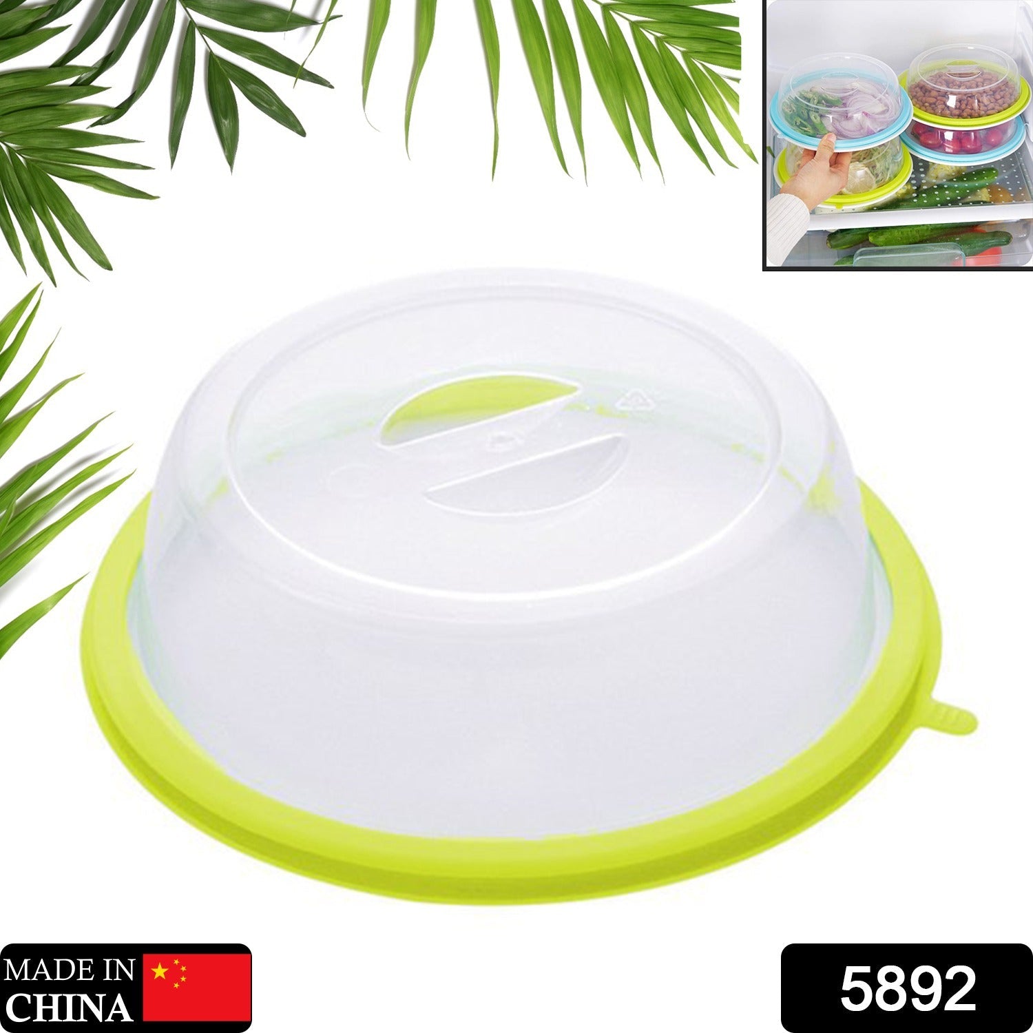 Air-Tight Microwave Oven Dish Cover Microwave Splatter Cover Food Cover Microwave Food Plate Kitchen Plate Dish Lid Dishwasher Safe - Bhavnagar Deodap