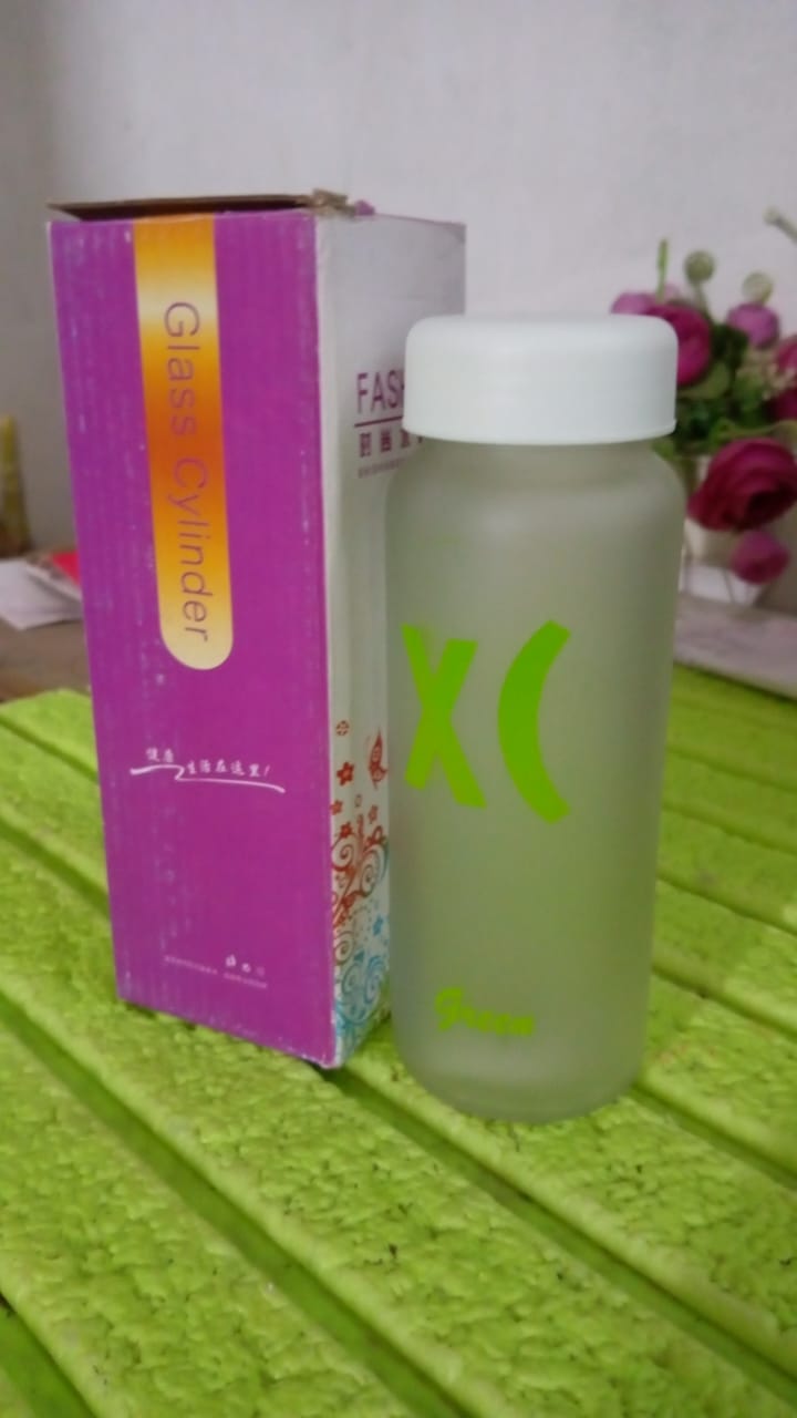 Outdoor Sport Glass water bottle (450 ML Approx / Mix Color / Design) - Bhavnagar Deodap