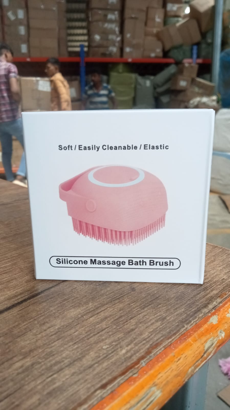 SILICONE MASSAGE BATH BODY BRUSH WITH SHAMPOO DISPENSER - Bhavnagar Deodap