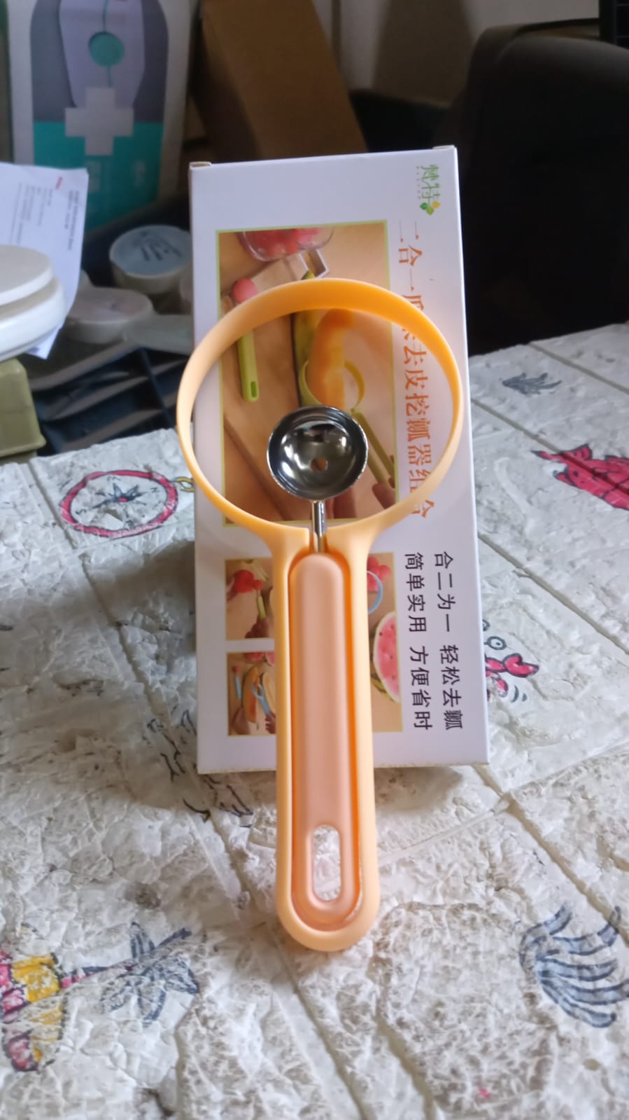 2 in 1 Kitchen Tool - Soft Fruit Peeler and Baller - Avocado, Papaya, Watermelon, Honey Dew - Kitchen Gadget Tool (1 Pc) - Bhavnagar Deodap