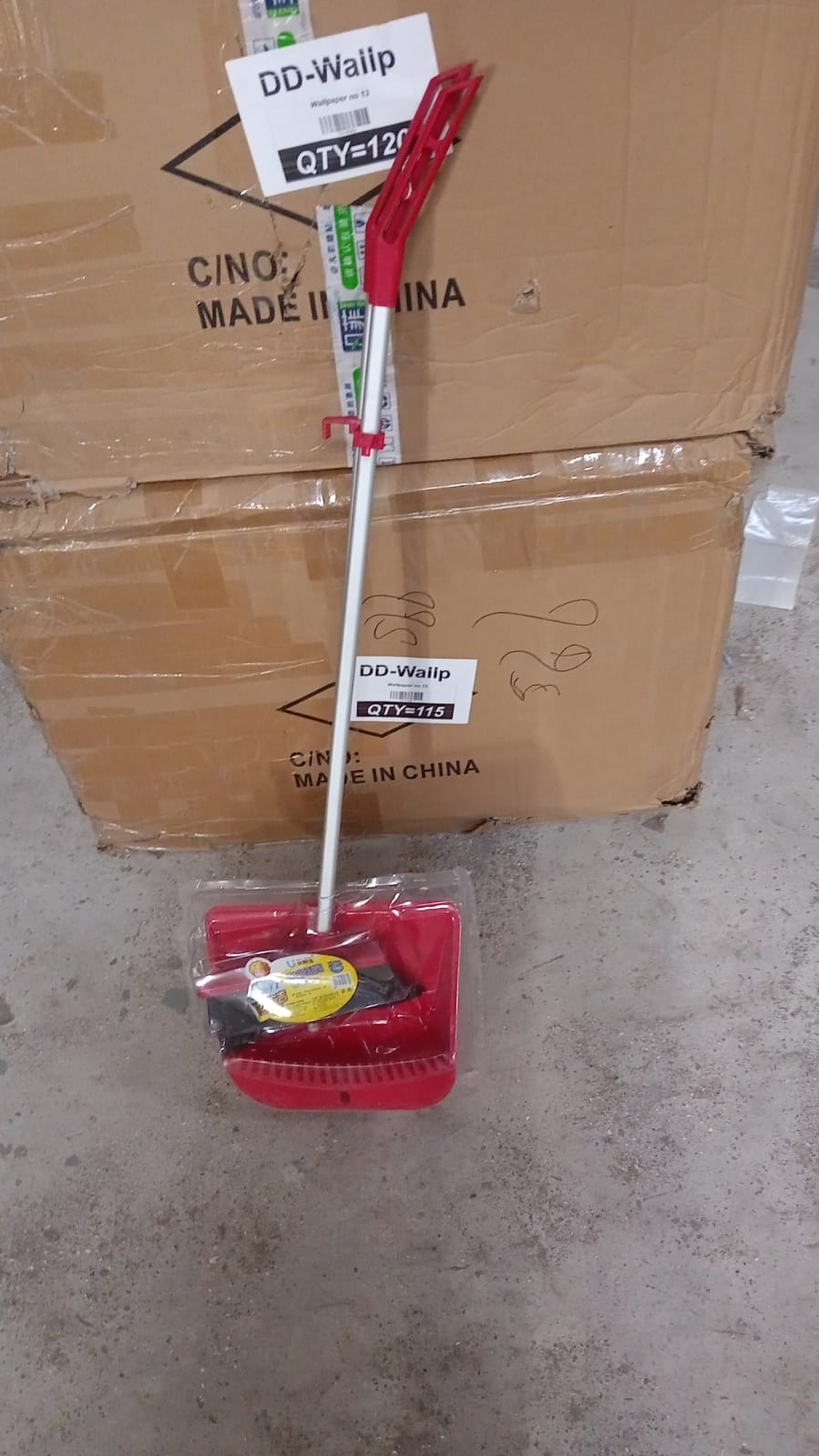 Broom and Dustpan Cleaning Set Long Handled Dustpan and Brush Handle Dust Pan Broom Sweeper Long Handle Broom and Dustpan Set for Kitchen, Home, Lobby Schools, Hospital etc. - Bhavnagar Deodap