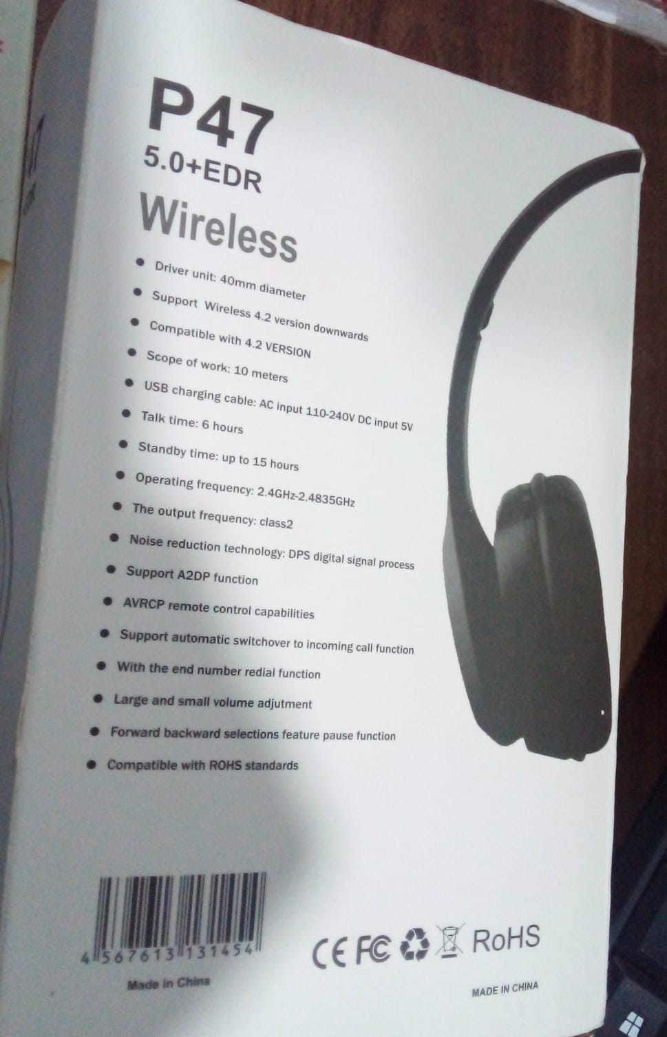 Foldable Wireless Headphone with Calling Function (1 Pc) - Bhavnagar Deodap