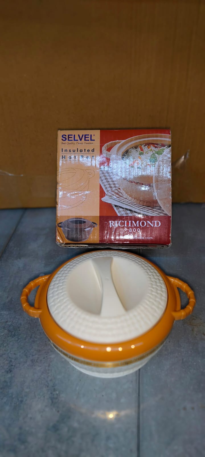 Insulated Hot Pot With Inner Stainless Steel Serving Casserole with Lid (800 ML Approx) - Bhavnagar Deodap