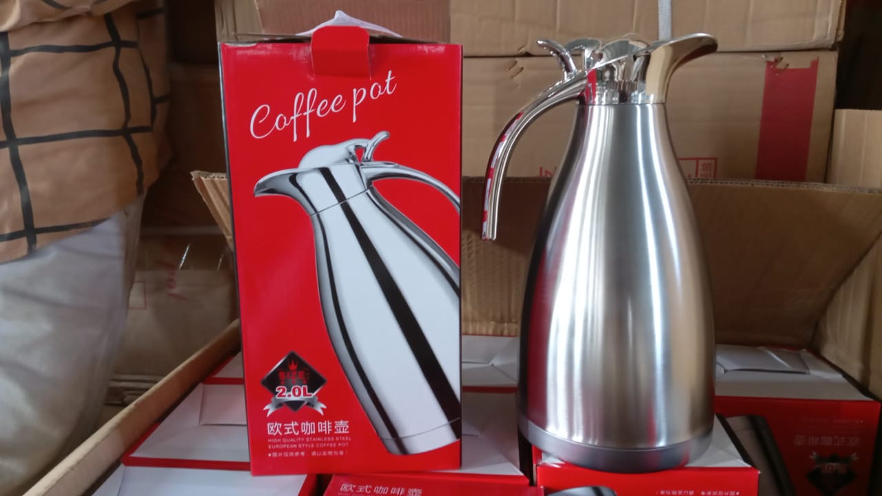 Vacuum Insulated Kettle Jug (Stainless Steel): 1.5L, 2L, 2.5L Sizes - Bhavnagar Deodap