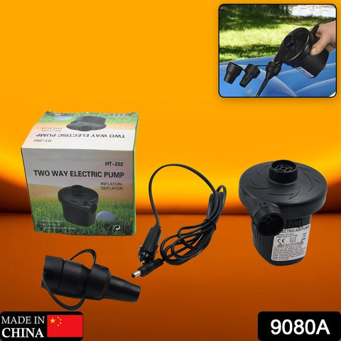 Multi-Purpose Electric Air Pump Without Valve Adaptors for Quickly Inflates/Deflates Sofa, Bed, Swimming Pool Tubes, Toys, Air Bags - Bhavnagar Deodap