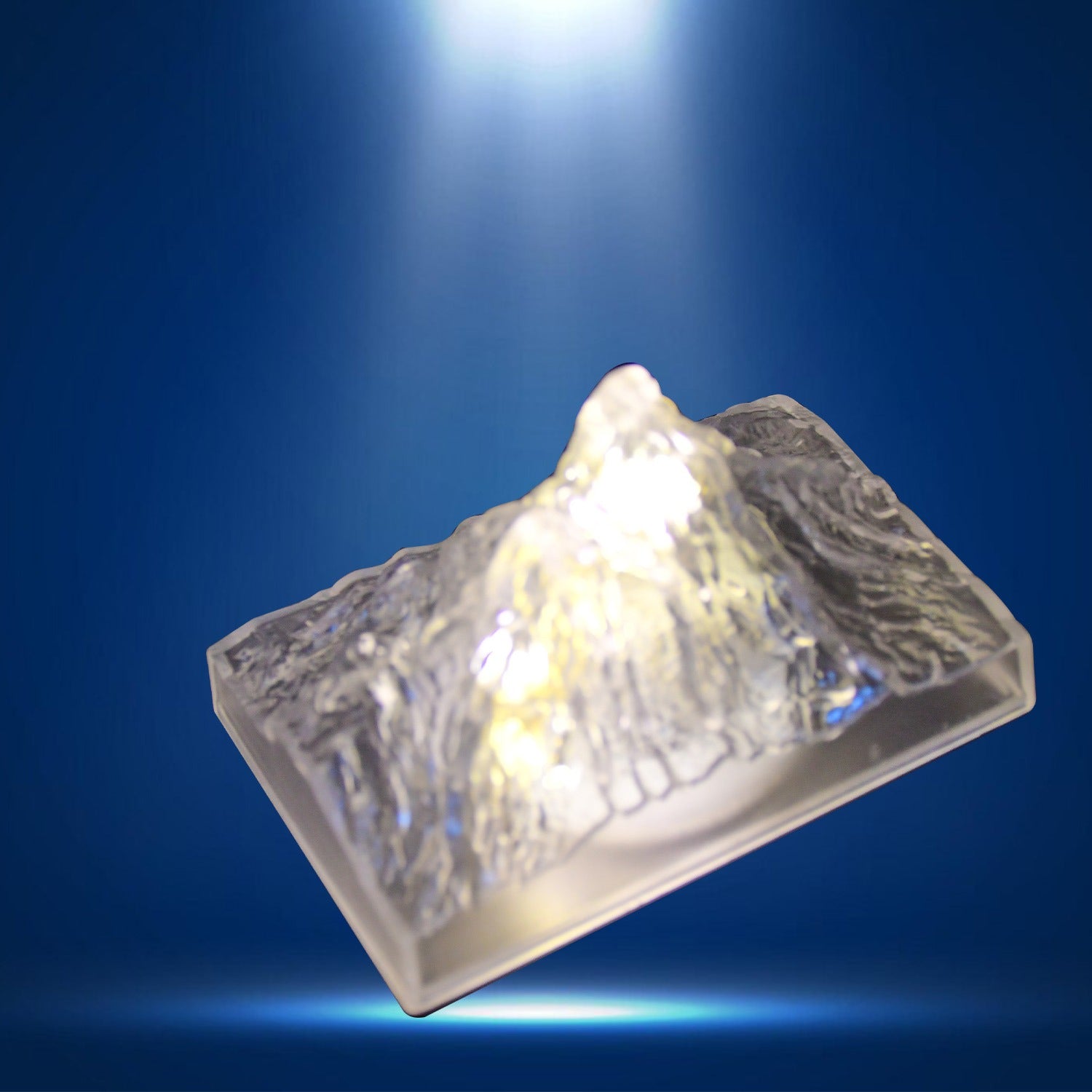 Unique Plastic Night Light: Flameless LED (Iceberg Design, Gift) - Bhavnagar Deodap