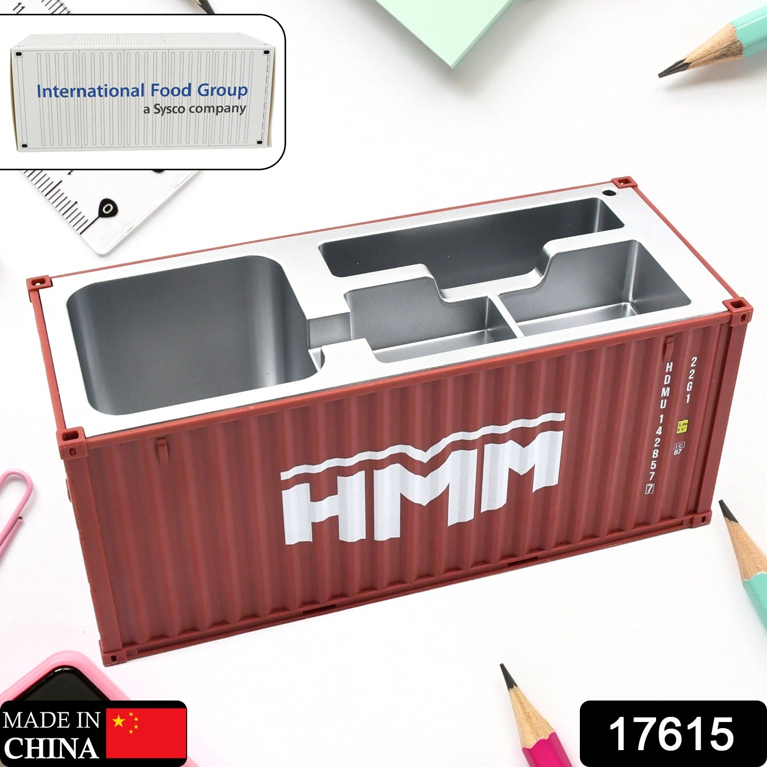 Shipping Container Pen Holder Shipping Container Model Pen Name Cardholder Simulated Container Model For Business Gift - Bhavnagar Deodap