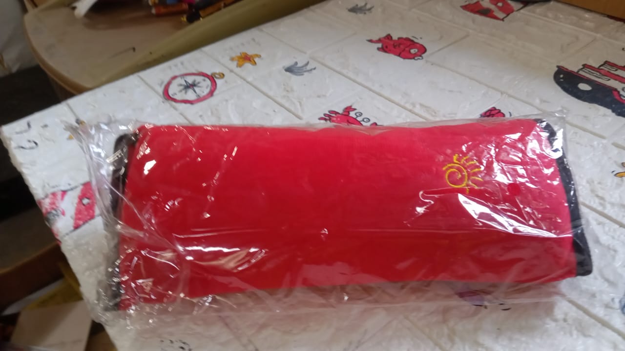 Child Safety Belt Cushion Universal Car Seat Belt Cushion Adjustable Support for Neck and Shoulder in Car when Sleeping for Children and Adults (1 Pc) - Bhavnagar Deodap