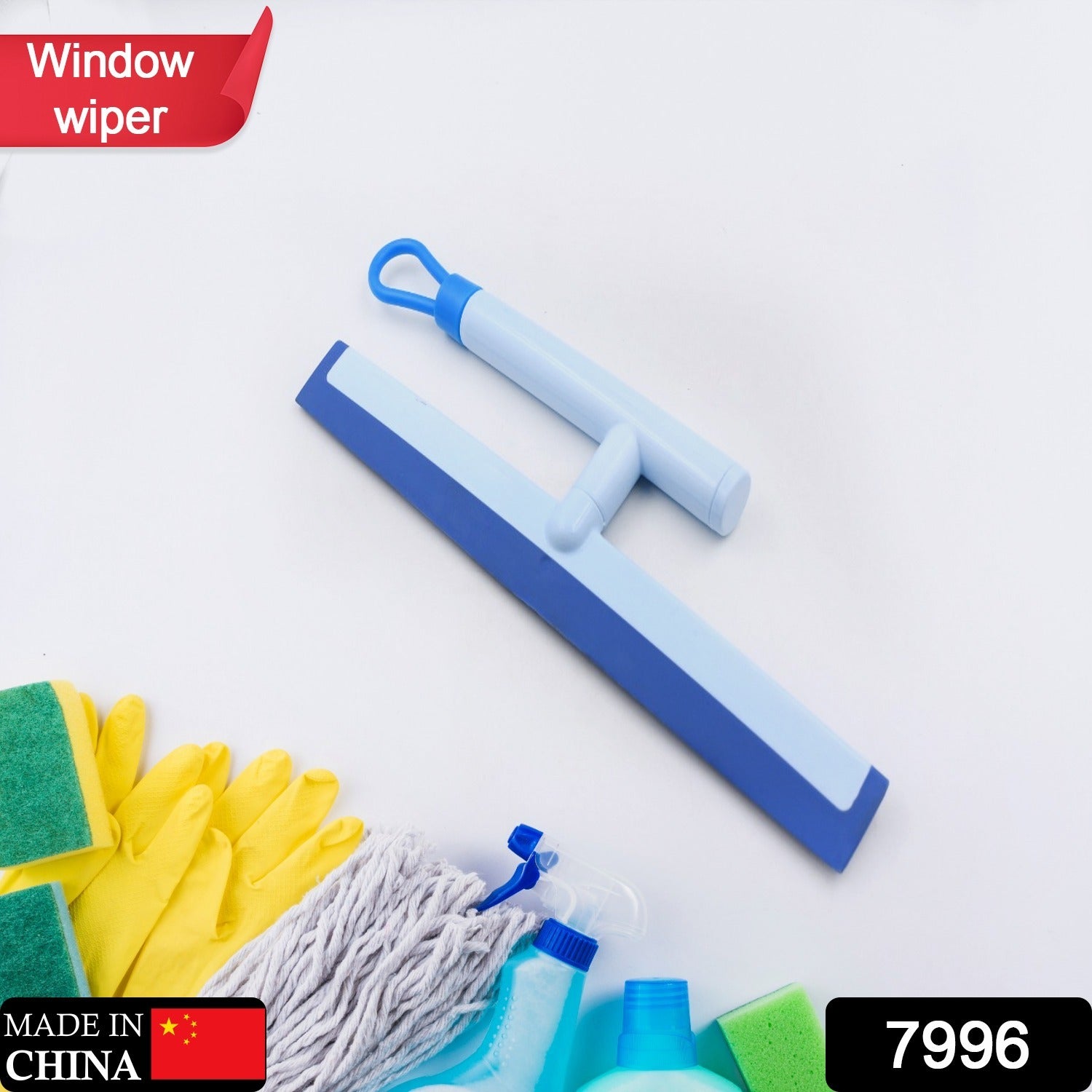 Glass Cleaning Wiper Window Cleaner, for Bathroom, Windows, and Car Glass, Window  Mirror Scraper Brush with Soft Rubber - Bhavnagar Deodap