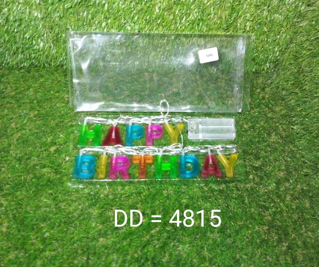 Decoratives Plastic Happy Birthday 13 LED Letter Battery Operated String Lights, Outdoor String Lights (Multicolour) - Bhavnagar Deodap