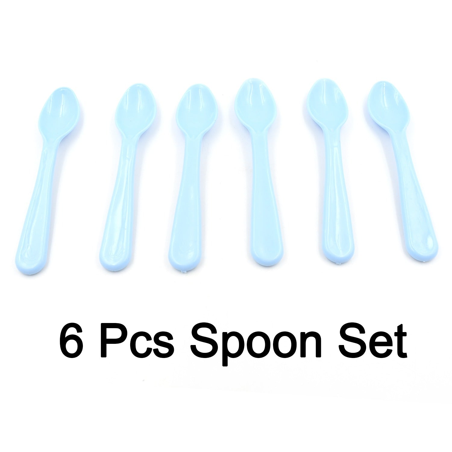 Food Plastic Spoon Set, Plastic Table Spoon Set Plastic Tea Spoon, Coffee with ABS Plastic, Heat-Resistant Spoon (6 Pc Set ) - Bhavnagar Deodap