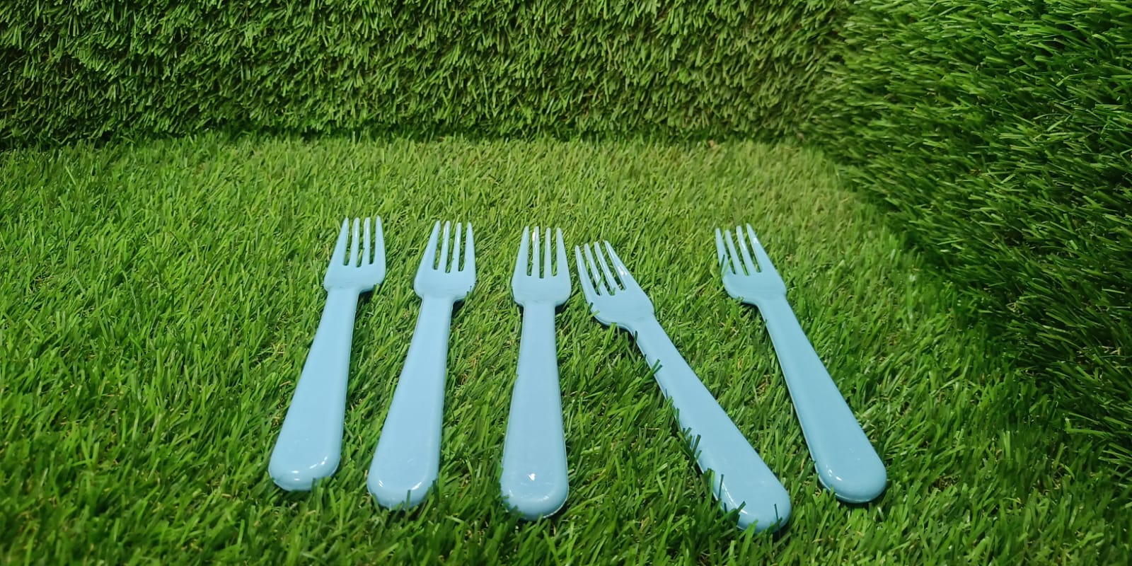 Reusable Premium Heavy Weight Plastic Forks, Party Supplies, One Size, plastic 5pc Serving Fork Set for kitchen, Travel, Home (5pc) - Bhavnagar Deodap