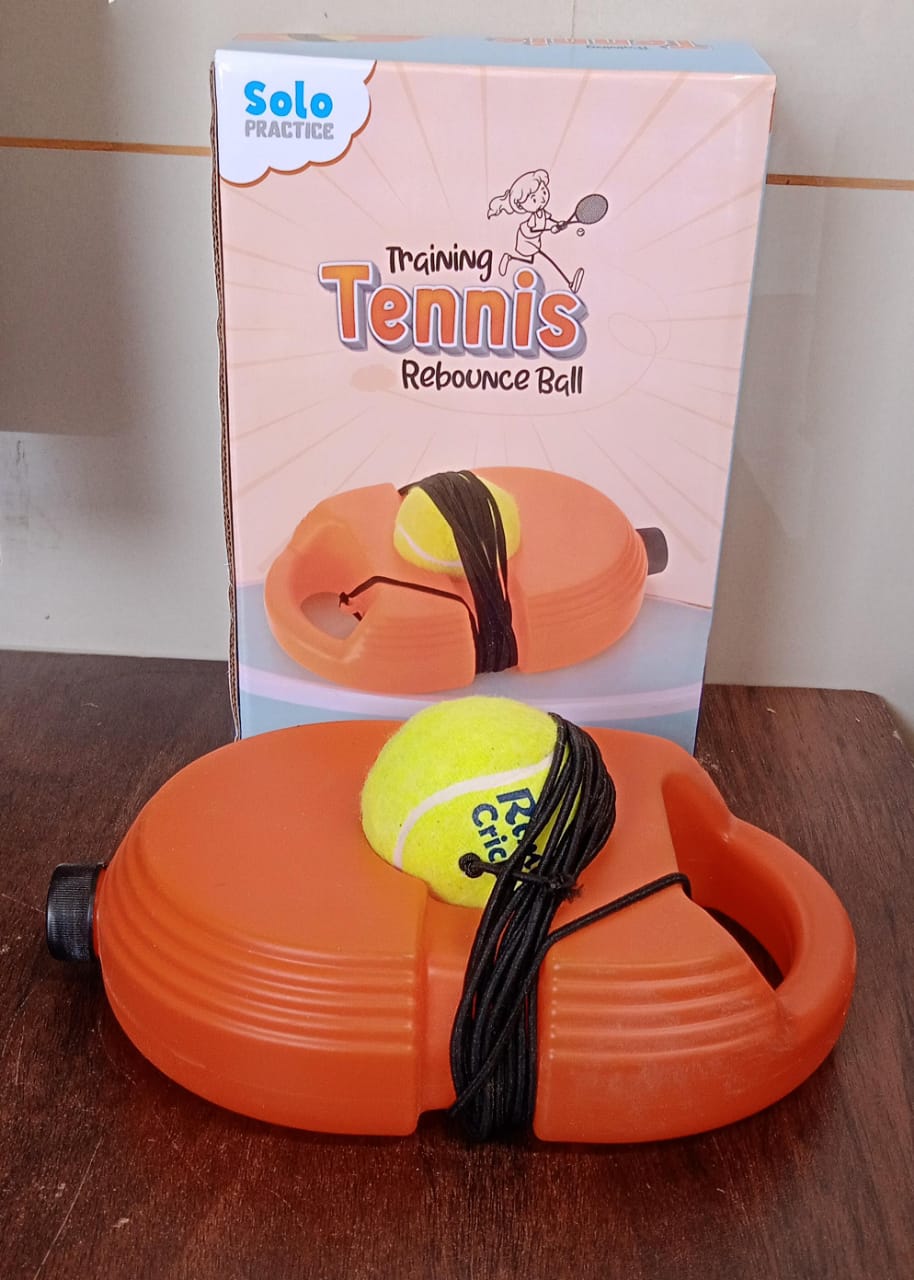 Tennis Trainer Rebound Ball with String, Convenient Tennis Training Gear, Tennis Practice Device Base for Kids Adults - Bhavnagar Deodap