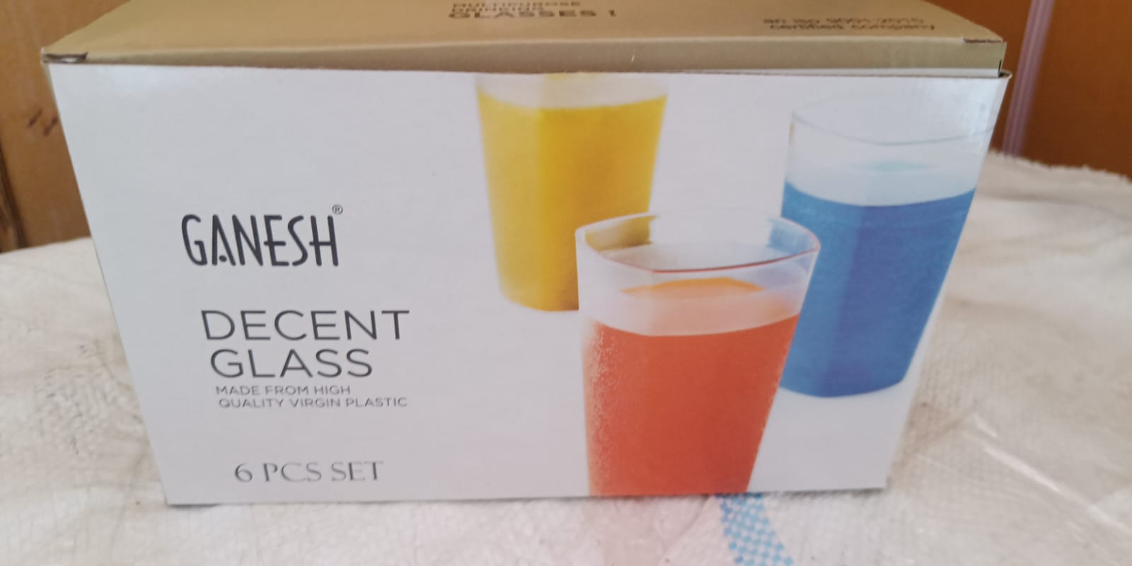 Ganesh Decent Glass, 350ml, Set of 6 - Bhavnagar Deodap