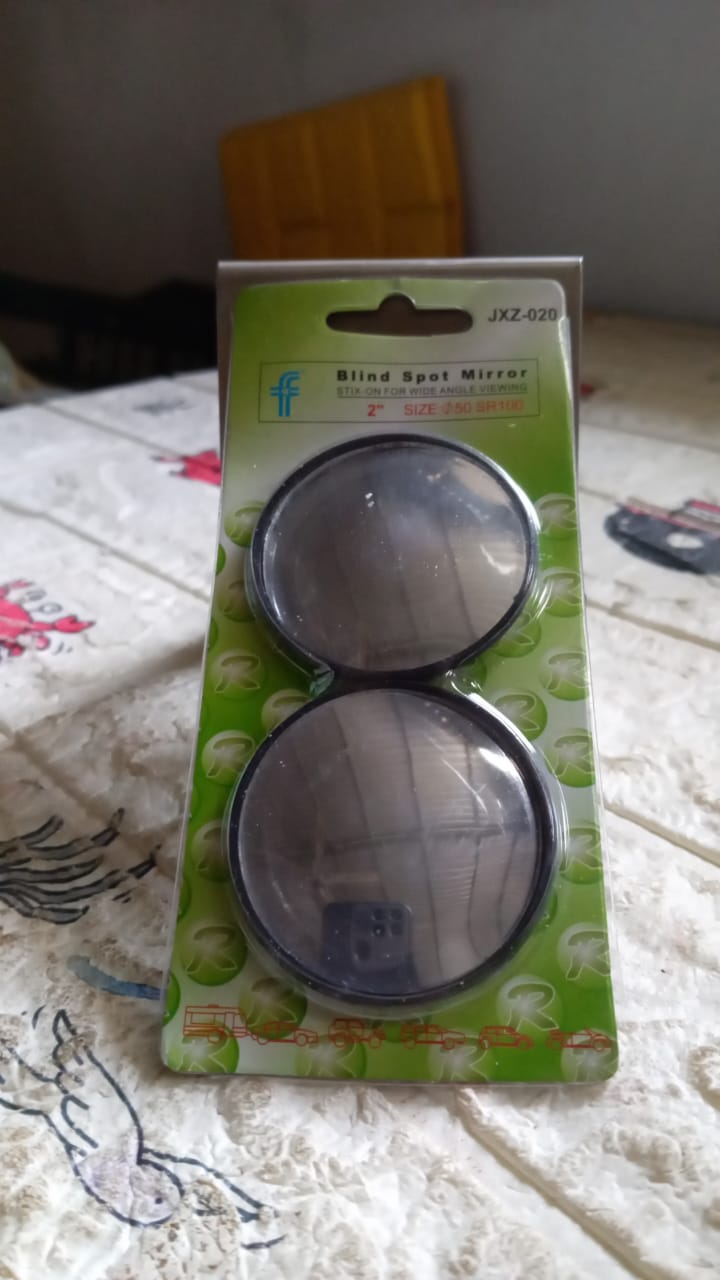 Car Blind Spot Side Mirror Round HD Glass Blindspot Mirror Convex Rear View Mirror, Car Mirror Accessories Suitable All Cars, Frameless Design (2 Pcs Set ) - Bhavnagar Deodap