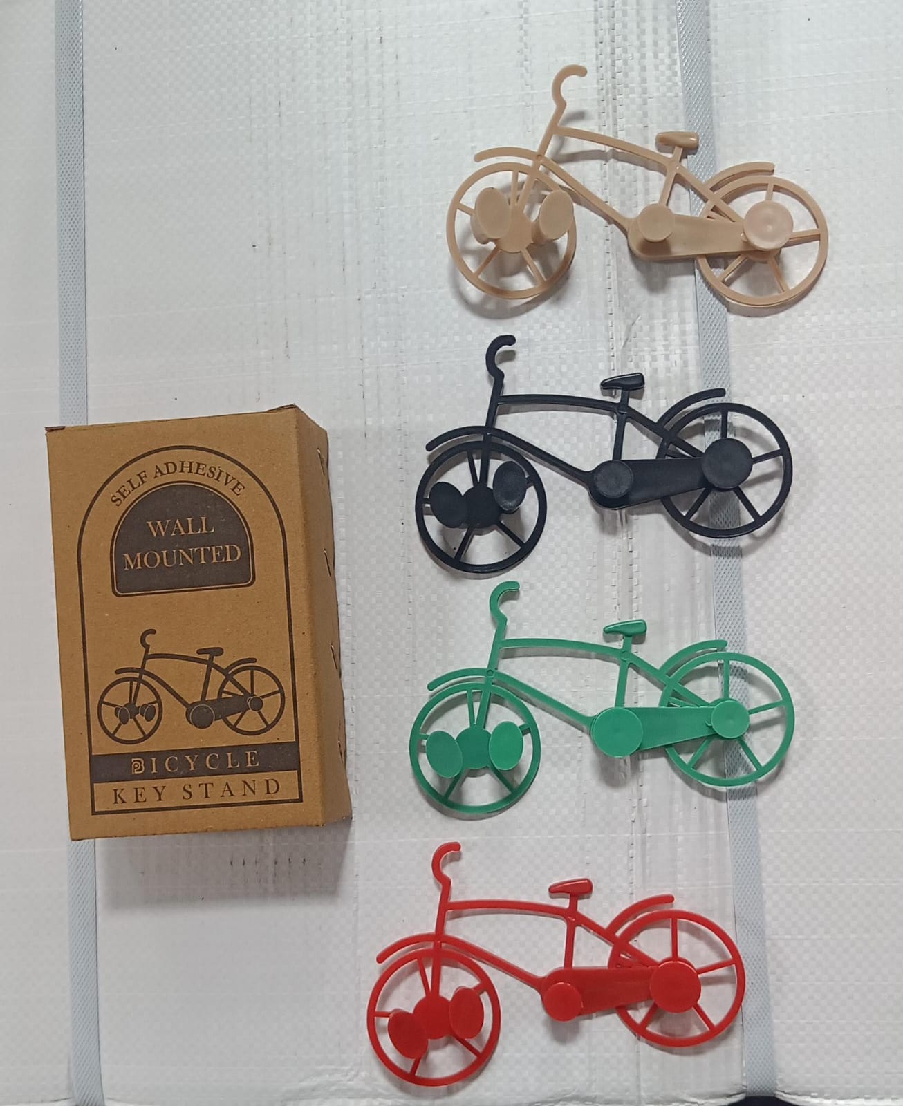 Bicycle Shape Key Chain Holder and wall mount bike hook Key Holders Plastic Key Holder For Home, Office (pack of 4) - Bhavnagar Deodap