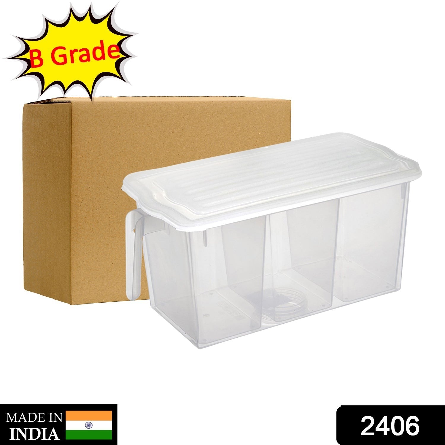 Refrigerator Organizer Fresh-Keeping Box Case Kitchen Storage Box - Bhavnagar Deodap