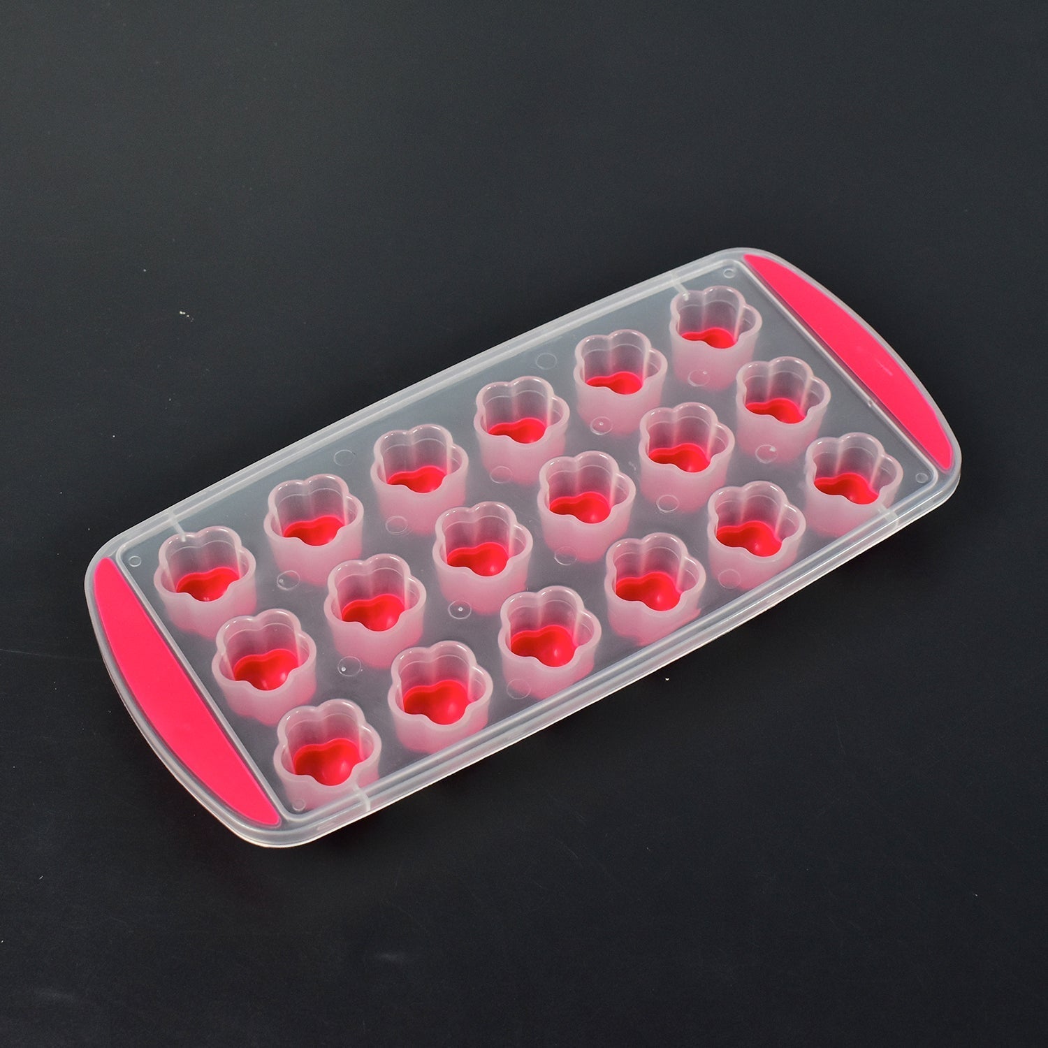 Ice Mould Flower Shape 18 Cavity Mould ice Tray Sphere ice Flower Mould Small ice Flower Tray Mini ice Cube Tray - Bhavnagar Deodap