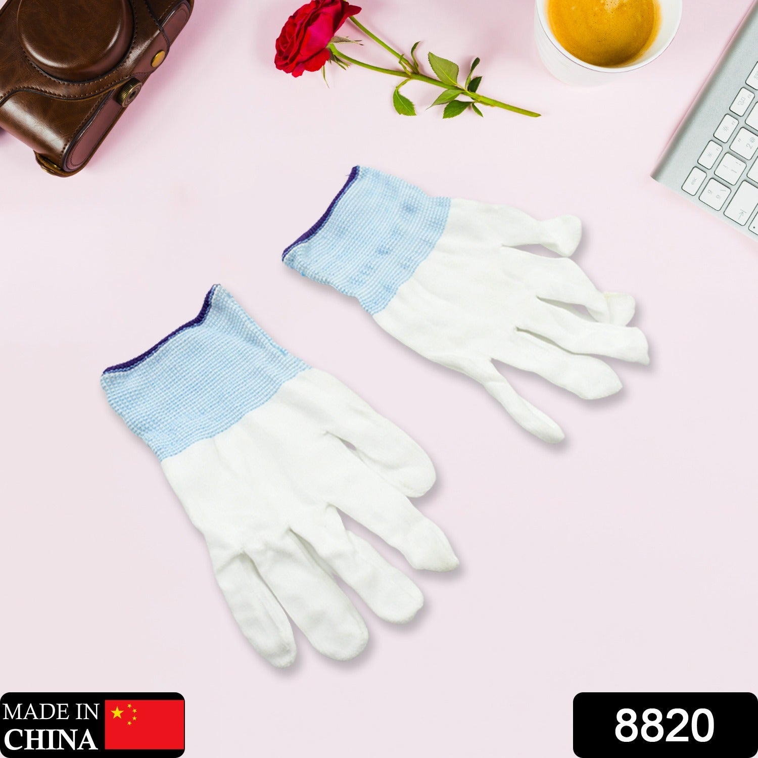 Small 1 Pair Cut Resistant Gloves Anti Cut Gloves Heat Resistant, Nylon Gloves, Kint Safety Work Gloves High Performance Protection. - Bhavnagar Deodap