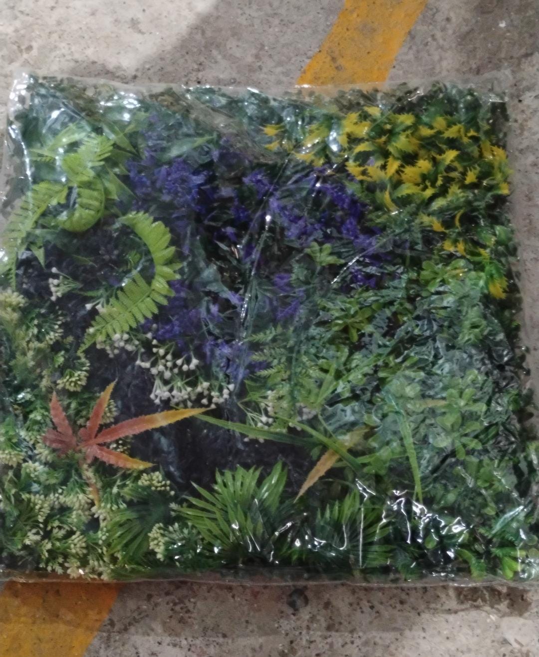 Artificial Plants Wall Topiary Wall Greenery Mat Wall Backdrop Decor (1 Pc Mix Design) - Bhavnagar Deodap