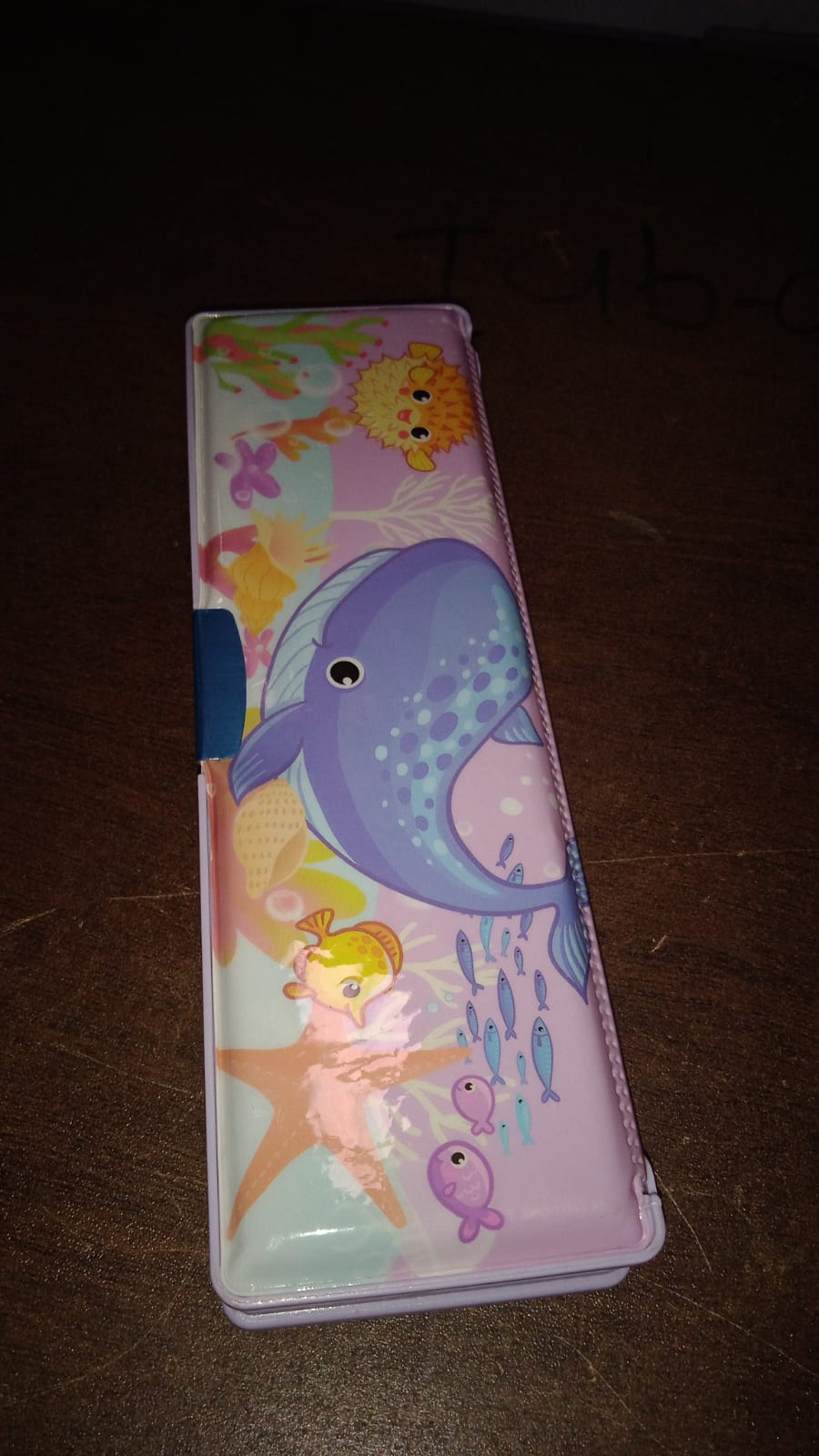 Multipurpose Compass Box, Plastic Double Deck Pencil Case with 2 Compartments, Supplies Utility Box Storage Organizer, Pencil Box for School, Cartoon Printed Pencil Case for Kids, Birthday Gift for Girls & Boys - Bhavnagar Deodap