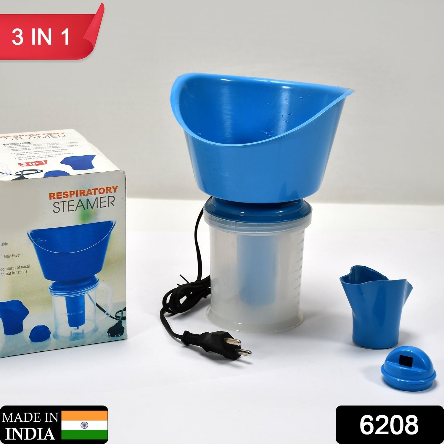 3 In 1 Steam Vaporizer, Cough Steamer, Nozzle Inhaler and Nose Vaporizer. - Bhavnagar Deodap