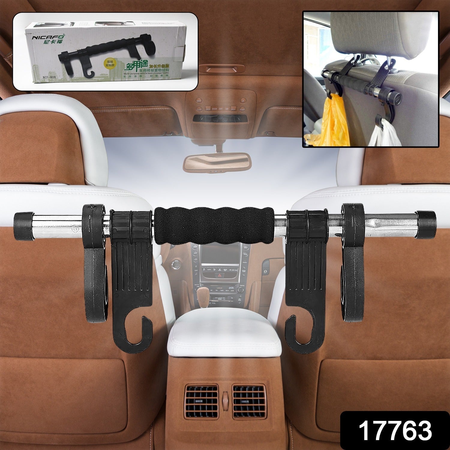 Back Seat Organizer Head Rest Luggage Bag Holder Hook Hanger Kit for Car Truck SUV - Bhavnagar Deodap