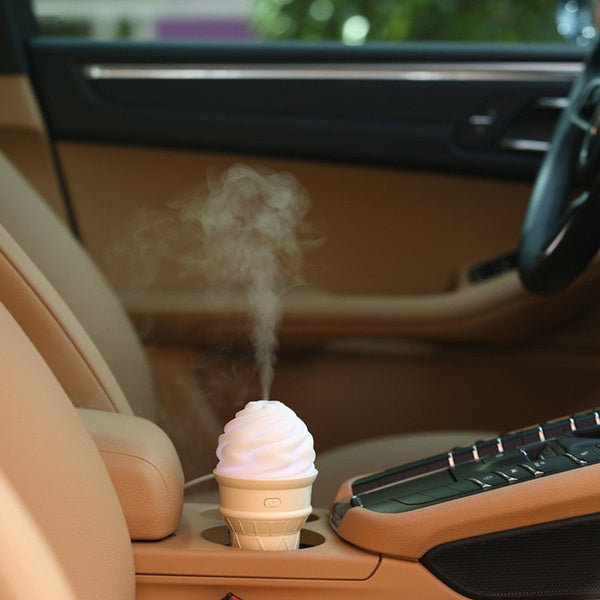 Ice Cream Design LED Humidifier for Freshening Air & Fragrance (Multicoloured) - Bhavnagar Deodap