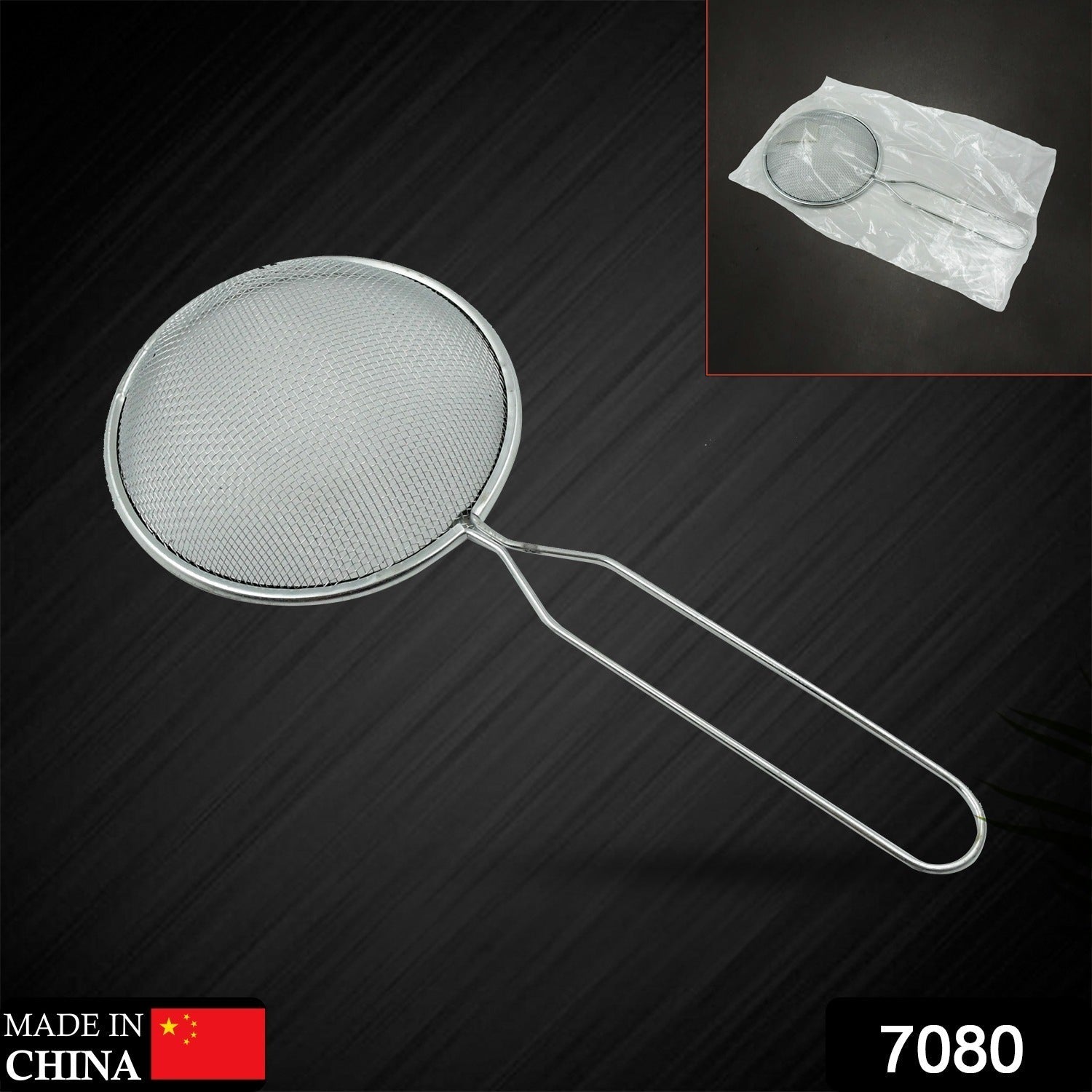 Mesh Strainer With Handle Stainless Steel Oil Strainer Ladle for Hot Pot Soup Home (1 Pc ) - Bhavnagar Deodap