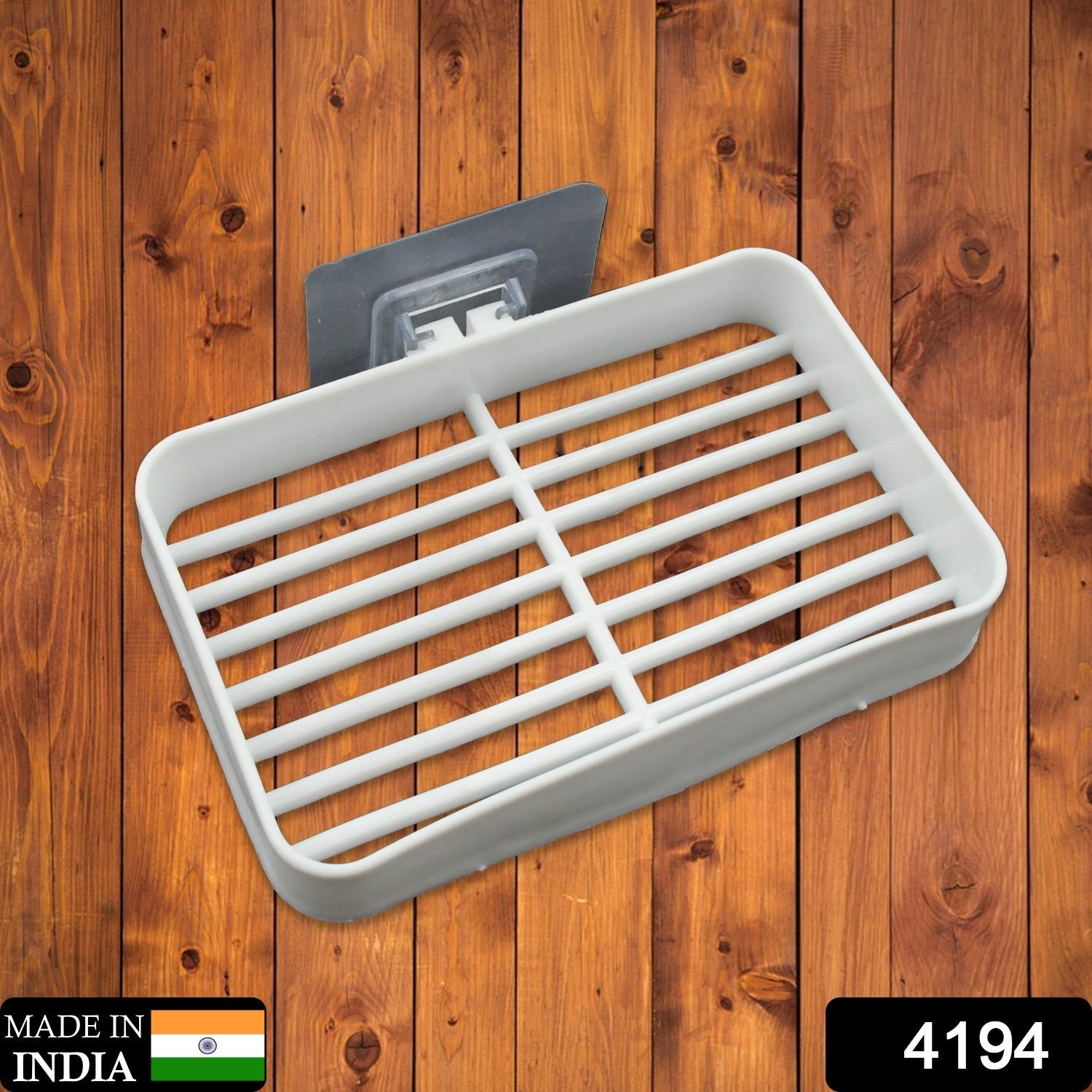 Bathroom & Kitchen Soap Holder: Self-Adhesive (Plastic Box) - Bhavnagar Deodap