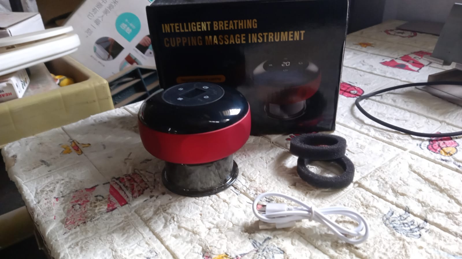 Electric Intelligent Breathing Cupping Massage Instrument The Smart Cupping Therapy Set's Massager for Muscle and Joint Pain Cellulite Massage Back Pain Relief for Back Shoulder Leg (1 Pc) - Bhavnagar Deodap