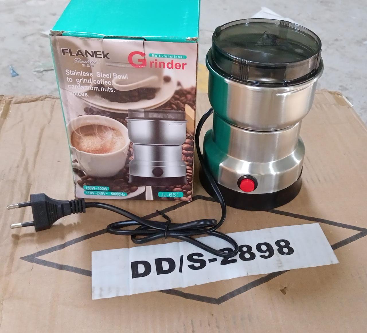 Multifunction Grinder Machine Electric Cereals Grain Mill Spice Herbs Grinding Machine Tool Stainless Steel Electric Coffee Bean for Home - Bhavnagar Deodap