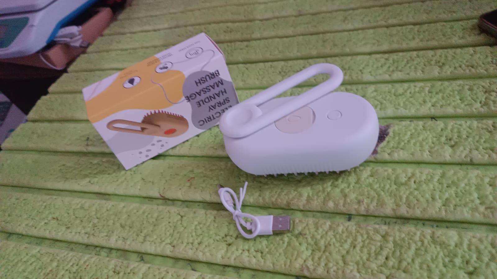 Electric Spray Handle Massage Brush, Hair Removal Brush Steam (1 Pc) - Bhavnagar Deodap