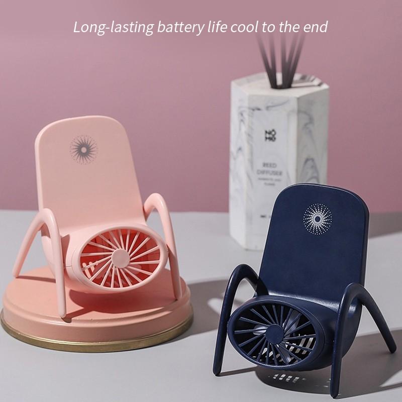 Portable Mobile Phone Holder Fan  Personal Fan Multi- Function Fan Handheld Charging Fan (Battery Not Include) - Bhavnagar Deodap