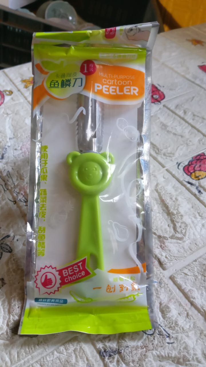 Multi-Purpose Stainless Steel Peeler With Handle For Vegetables,  2 in 1 Potato Peeler and Cutter, Stainless Steel Potato Peeler, grated Carrot, grated, Suitable for Peeling and shredding Fruit and Vegetables Kitchen Accessories (1 Pc) - Bhavnagar Deodap