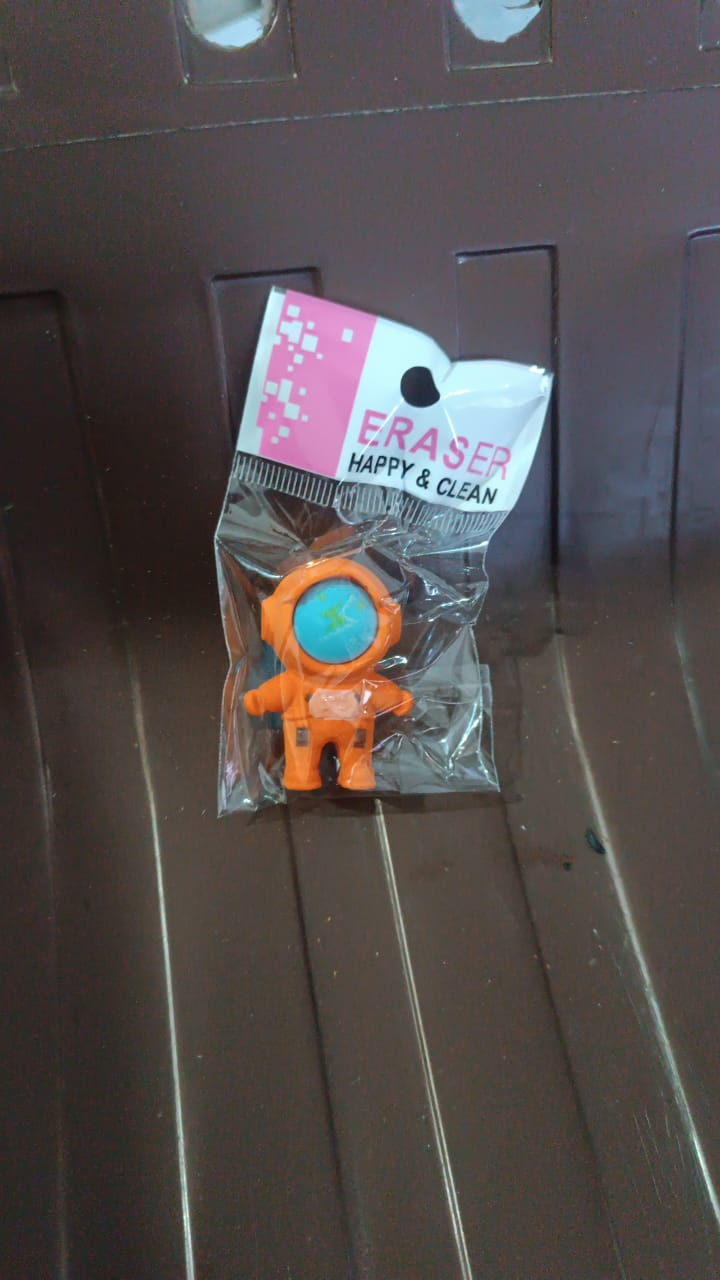 Cutest Astronaut Space Look Pencil Erasers (1 Pc) - Bhavnagar Deodap