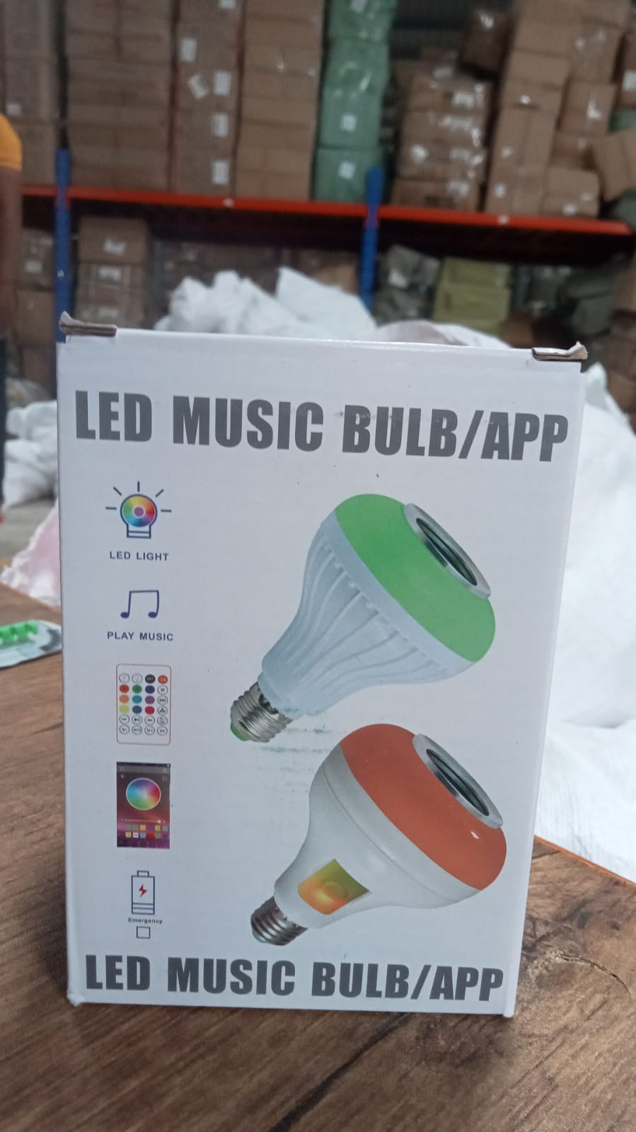Wireless Bluetooth Sensor 12W Music Multicolor LED Bulb with Remote Controller - Bhavnagar Deodap