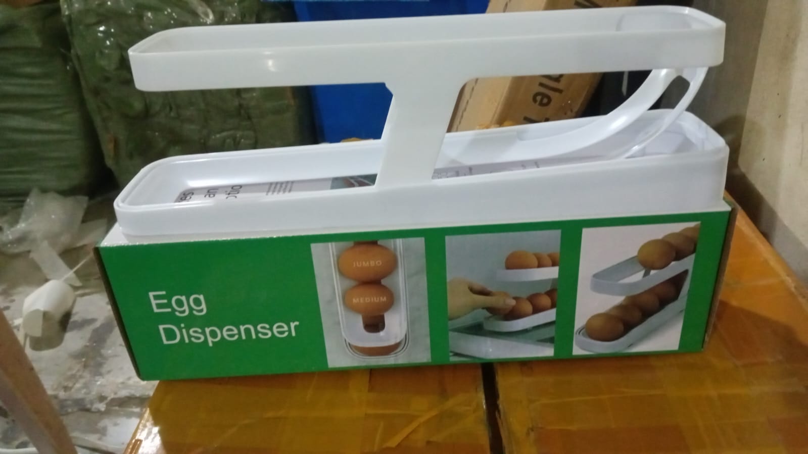 Plastic 2-Tier Rolling Egg Dispenser For 12-14 Eggs (1 Pc) - Bhavnagar Deodap