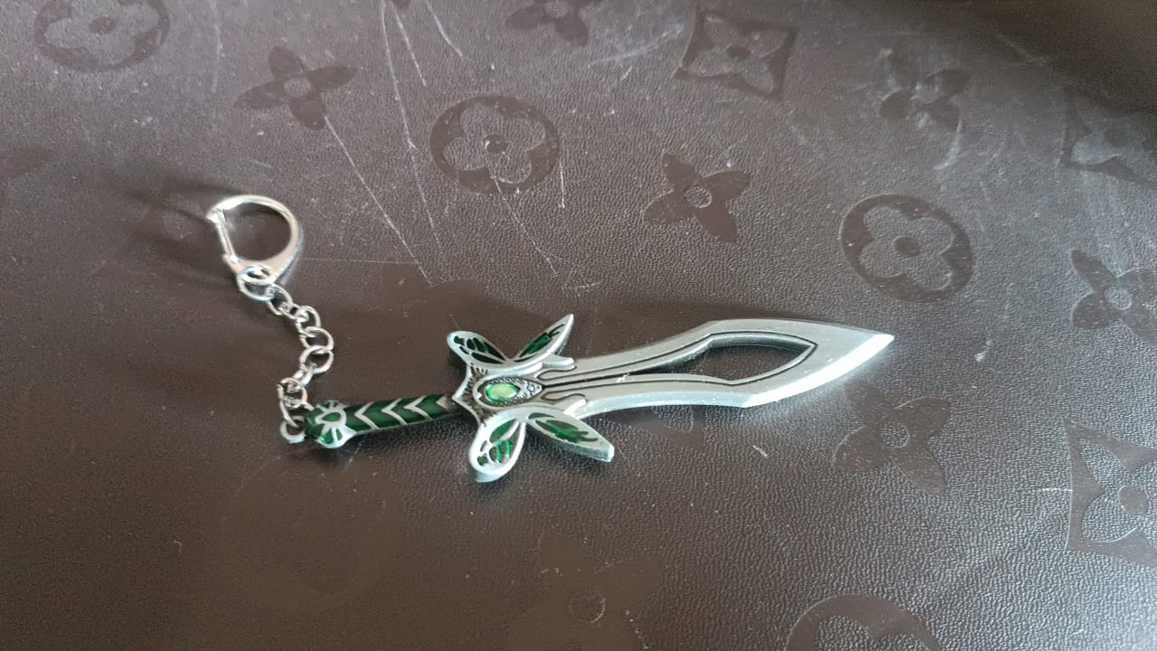 Metal Sword Shape Keychain - Durable & Stylish Accessory (1 Pc) - Bhavnagar Deodap