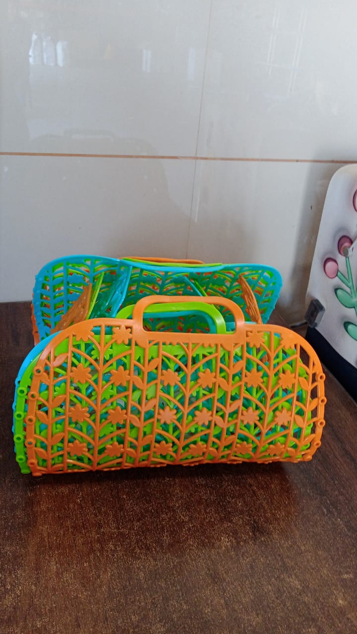 Fruit & Vegetable Storage Basket (3 Pcs Set / Multicolor)