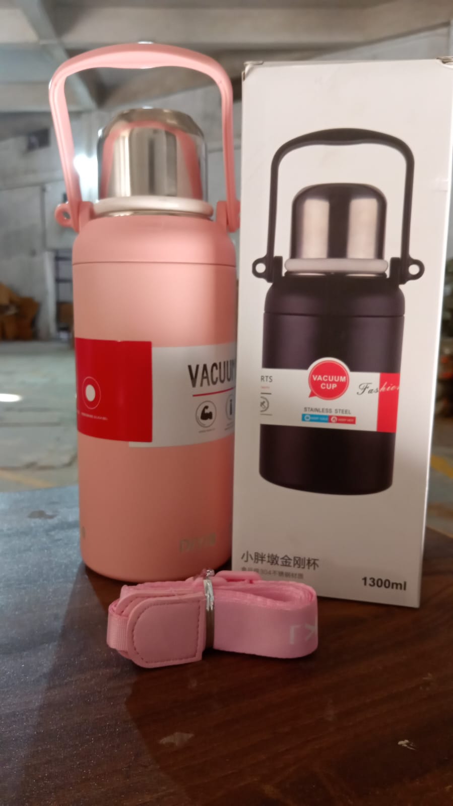 Stainless Steel tumblers 316 Stainless Steel, Vacuum Insulated Cup / Bottle, Portable Travel Kettle / Water Bottle with Handle, Outdoor Large Capacity Sports Kettle Cups / Bottle (1300 ML) - Bhavnagar Deodap