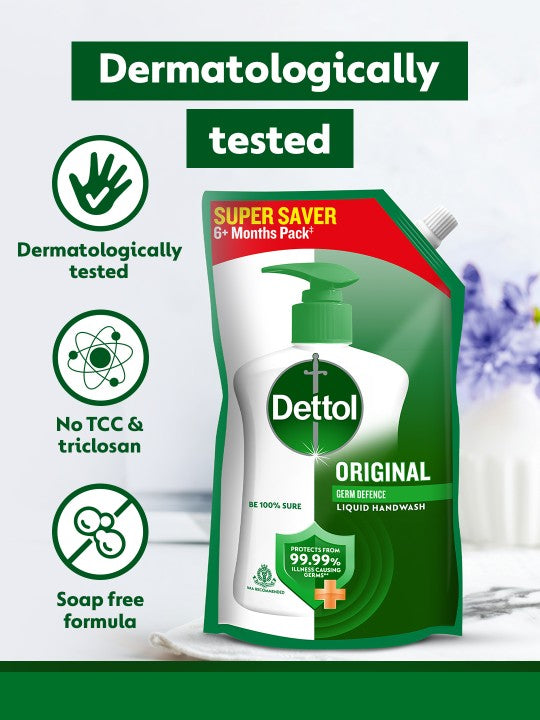 Dettol Original Liquid Hand Wash Refill Pouch - 675ml - Bhavnagar Deodap