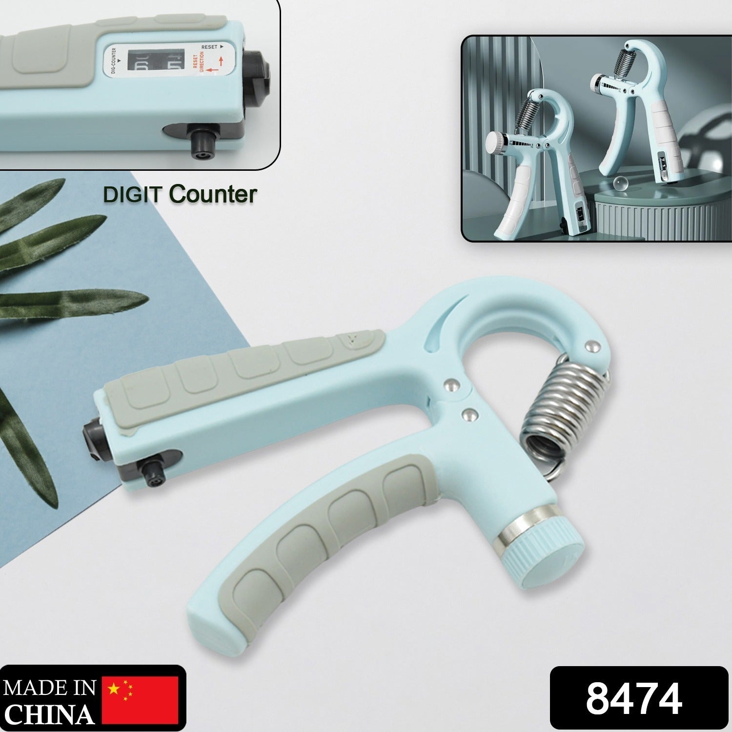 Gym Fitness Hand Grip Men Adjustable Finger Heavy Exerciser Strength for Muscle Recovery Hand Gripper Trainer strengthener (1 Pc) - Bhavnagar Deodap