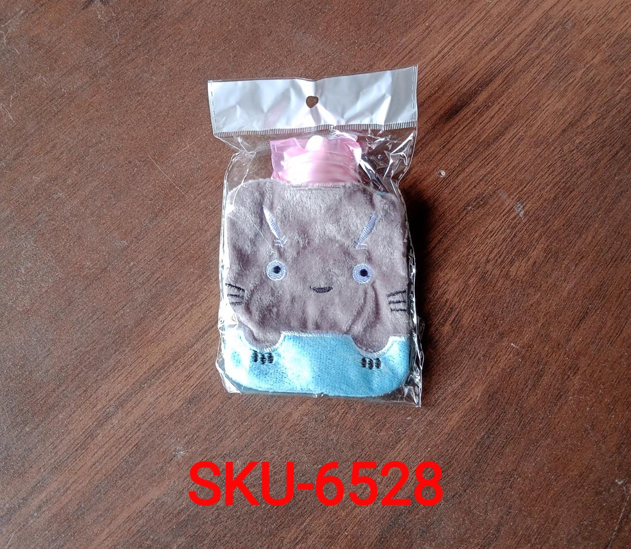 Grey Cat Print Small Hot Water Bag with Cover for Pain Relief - Bhavnagar Deodap