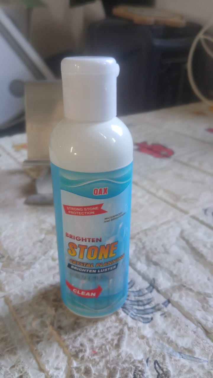 Stone Stain Remover Cleaner, Stone Crystal Plating Agent, Marble Stone Cleaner Polishes, Crystal Plating for Kitchen, Patio, Backyard Marble Cleaner and Polish (75 ML Approx / 1 pc) - Bhavnagar Deodap