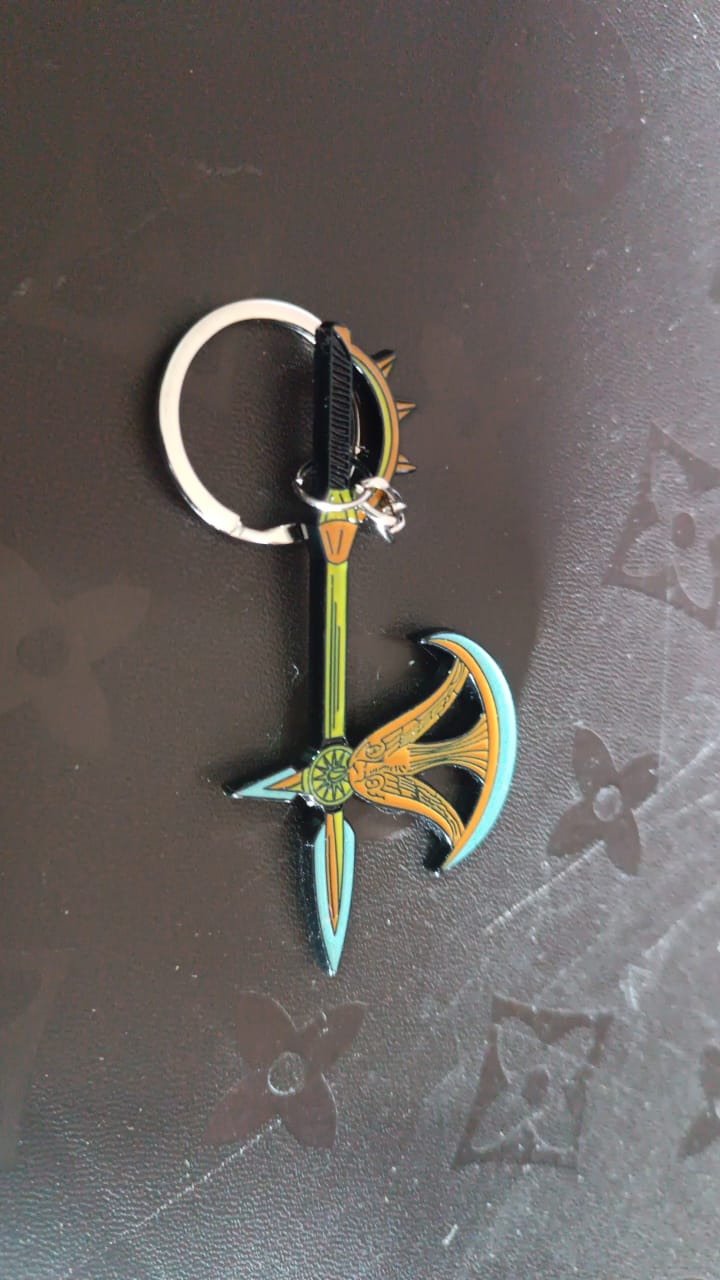 Axe Shape Metal Keychain - Durable & Stylish Accessory (1 Pc) - Bhavnagar Deodap
