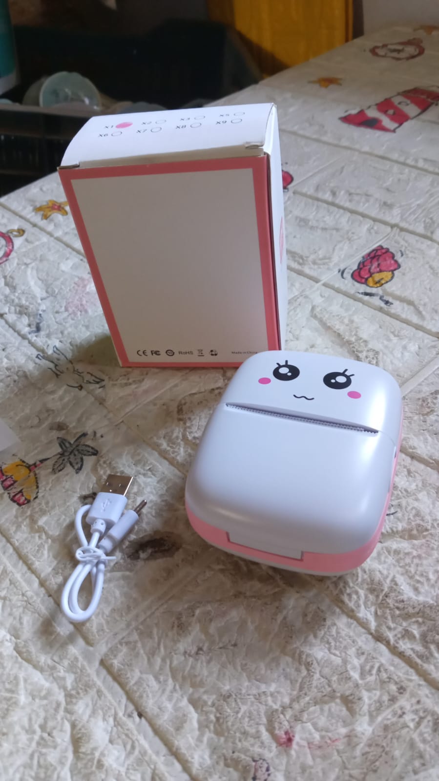 Pocket Mini Printer, Mobile Phone Bluetooth Connection Wireless Mini Thermal Printer with Android or iOS APP for Pictures, Portable Smart Printer,Contains 1 Rolls Thermal Paper, with Fast Paper Output for Photo Image - Bhavnagar Deodap