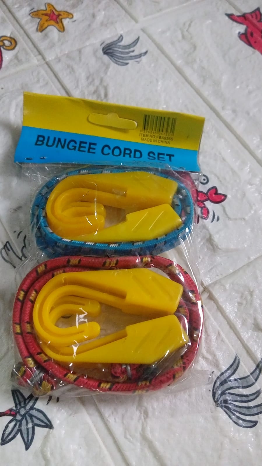 Multipurpose Ultra Flexible Bungee Rope, Luggage Strap, Bungee Cord With And Plastic J Shape Hooks (2 Pc) - Bhavnagar Deodap