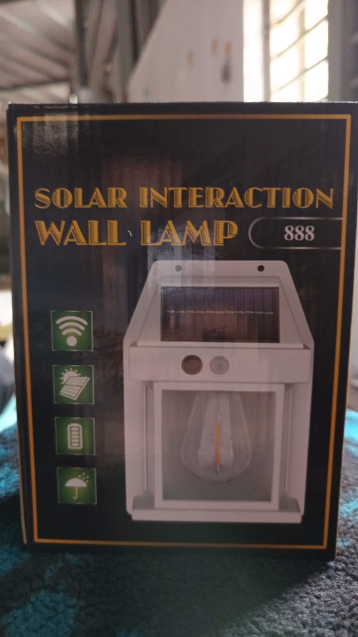 Solar Wall Lights / Lamp Outdoor, Wireless Dusk to Dawn Porch Lights Fixture, Solar Wall Lantern with 3 Modes & Motion Sensor, Waterproof Exterior Lighting with Clear Panel (1 Pc ) - Bhavnagar Deodap