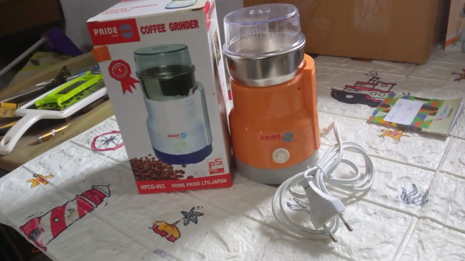 Multi Function Small Food Grinder Grain Grinder, Portable Coffee Bean Seasonings Spices Mill Powder Machine Small Kitchen Appliances for Home and Office - Bhavnagar Deodap